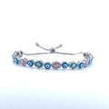 925 Sterling Silver Evil Eye and Hamsa Bracelet