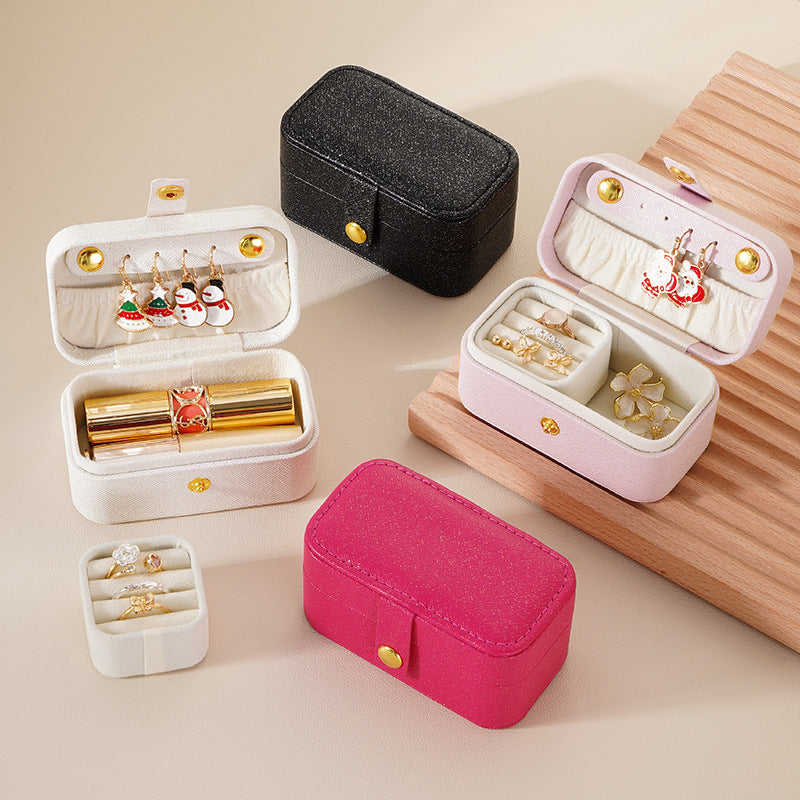 Mini Jewelry Box Travel Portable Storage