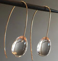 Ornament Simple Personality Glass Ball Ear Ring