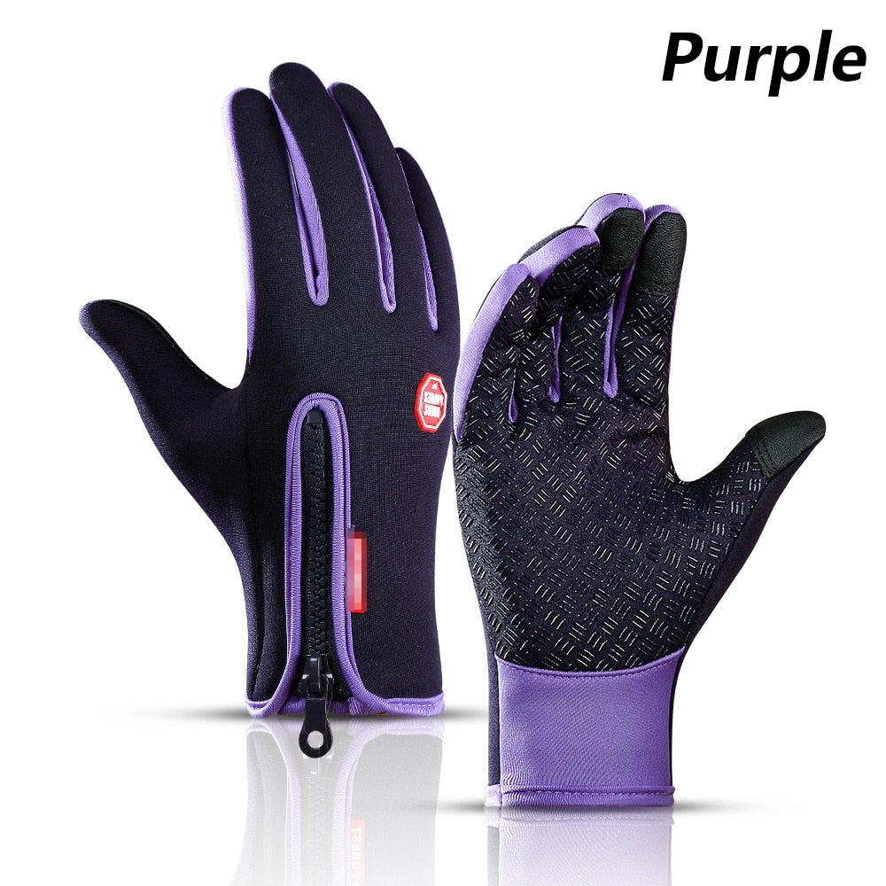 Waterproof Touchscreen Winter Gloves - Windproof Cold Weather Gloves for Cycling Skiing Hiking (Unisex, -5°C)