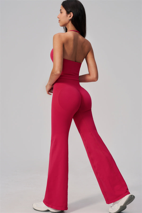 The Align Halter Tank Top Flared Leggings 2-Piece Set