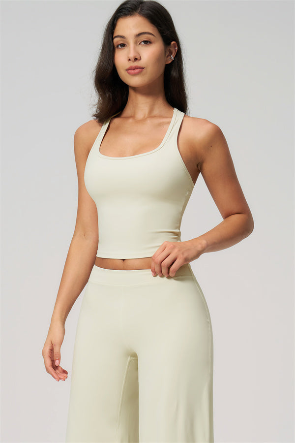 The Revive Crop Top Straight Leg Pants 2-Piece Set