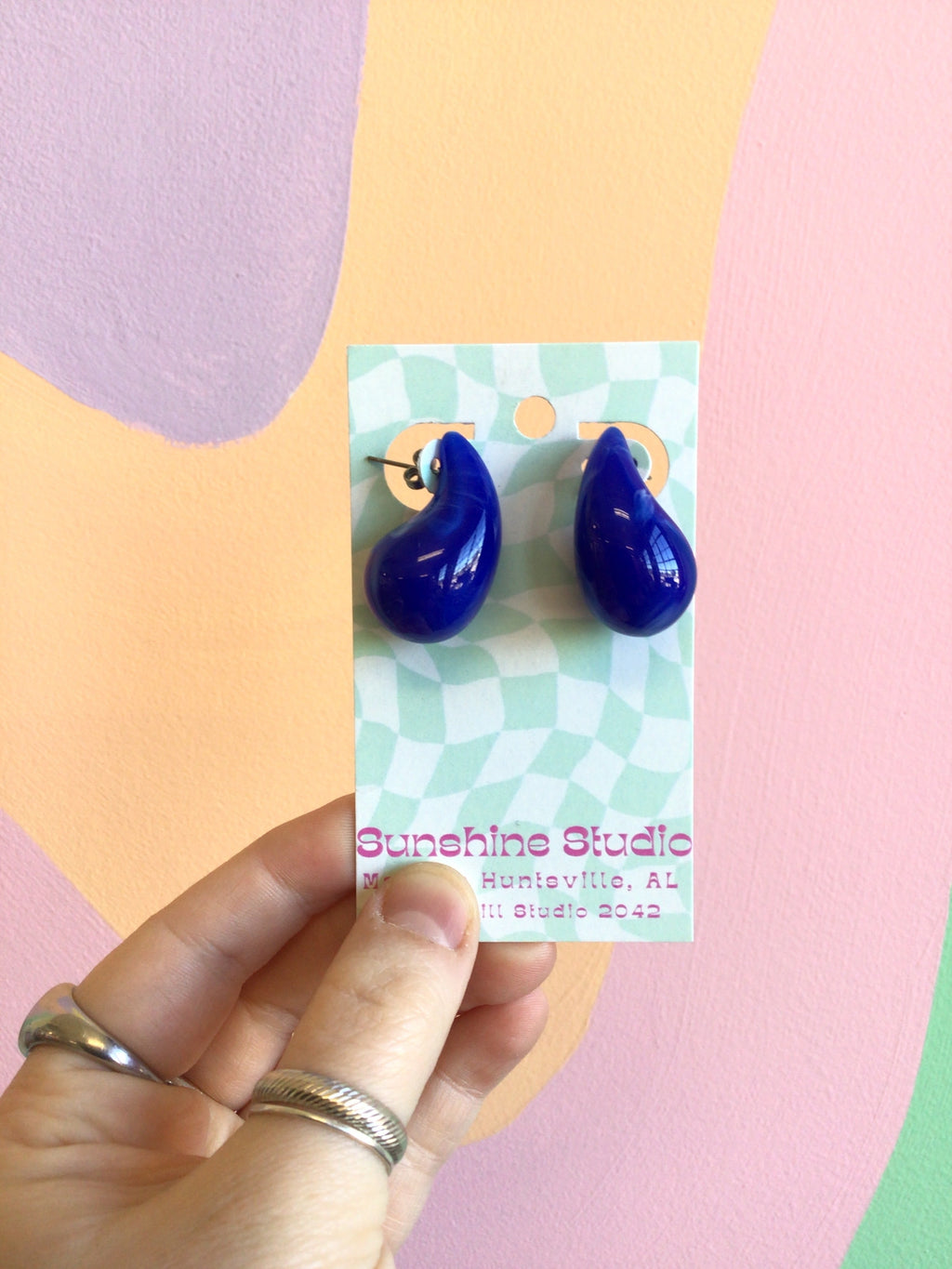 Stainless Steel Dipped Puff Studs