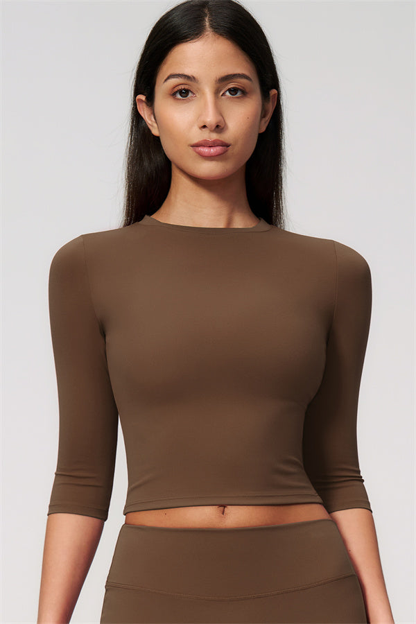 The Natalia Half-Sleeve Top Leggings 2-Piece Set