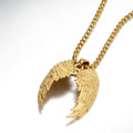 Feather Wings Retro Titanium Steel Personality Punk Necklace