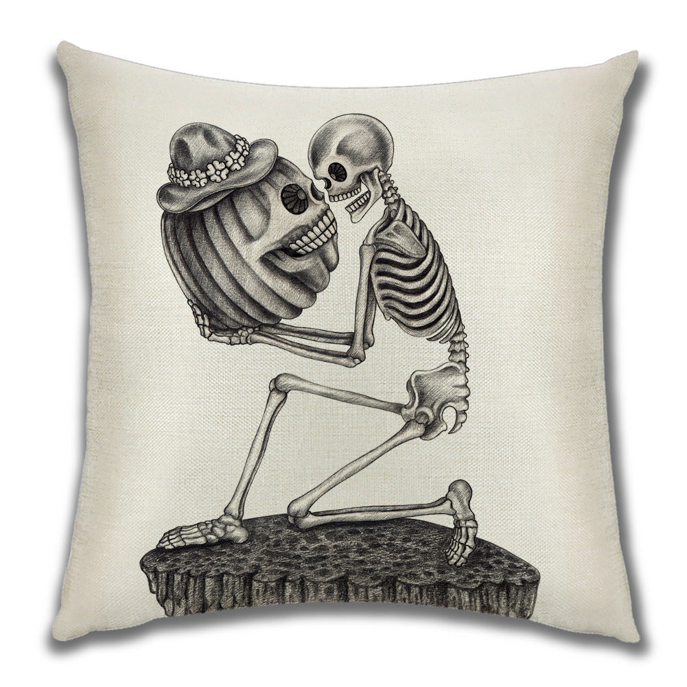 Cartoon Pumpkin Castle Sofa Cushion Cushion Pillowcase