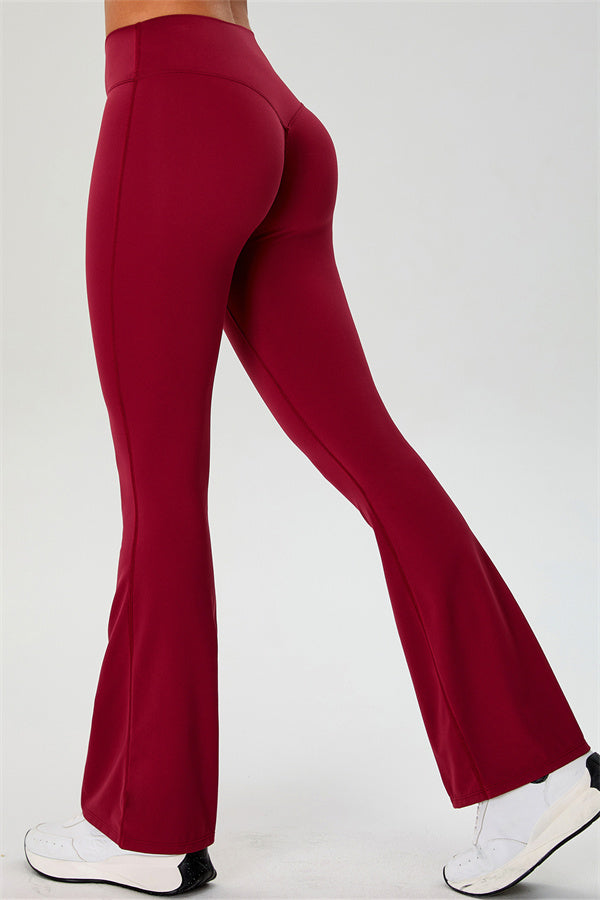 The Ember Sports Bra Crop Top Flared Leggings 3-Piece Set