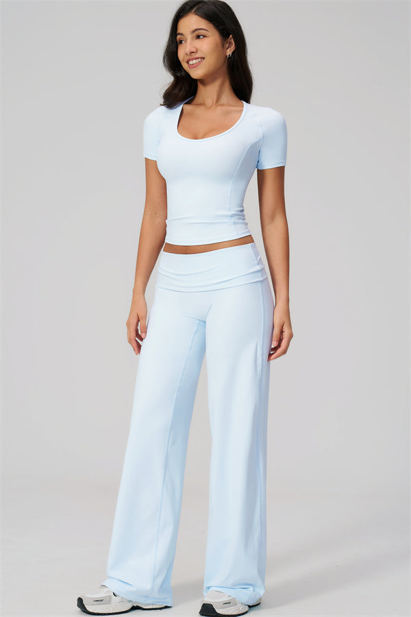The Daring T-shirt Straight Leg Pants 2-Piece Set