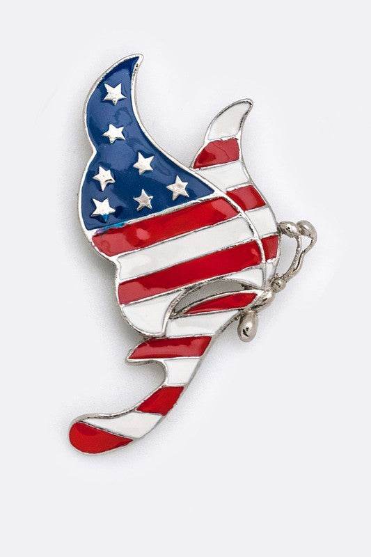 American Butterfly Brooch Set