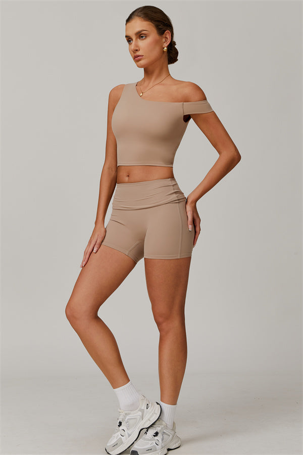 The Pearl Crop Top Shorts 2-Piece Set