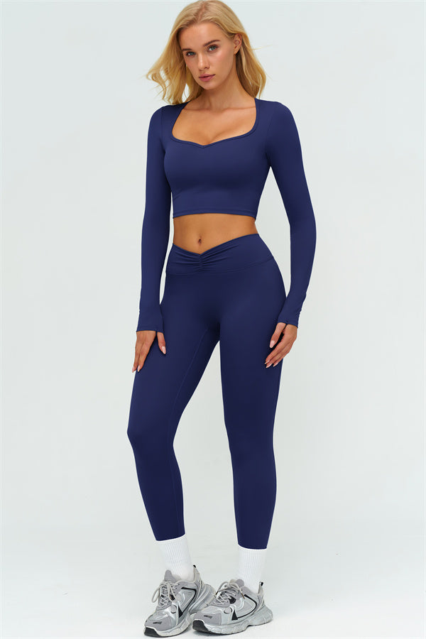 The Lushness Long Sleeve Crop top
