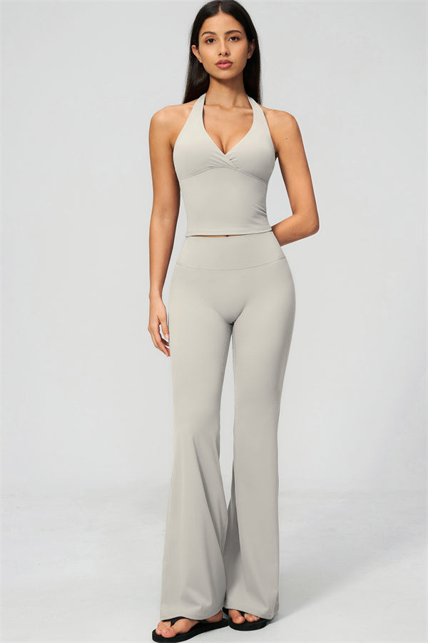 The Lox Crop top Flared Leggings 2-Piece Set
