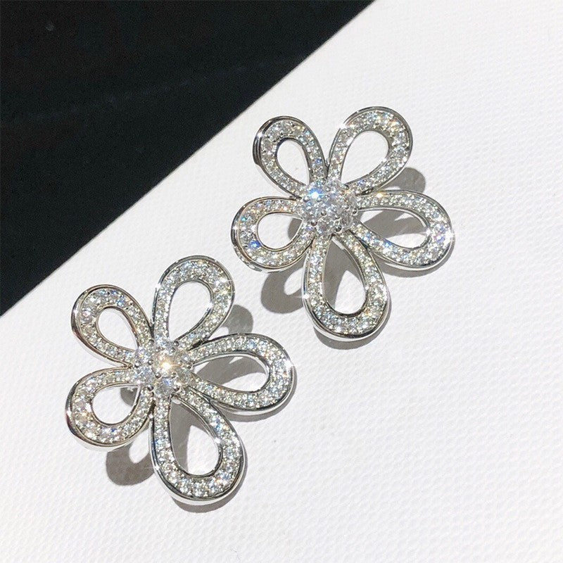 Hollow Sunflower Earrings For Women