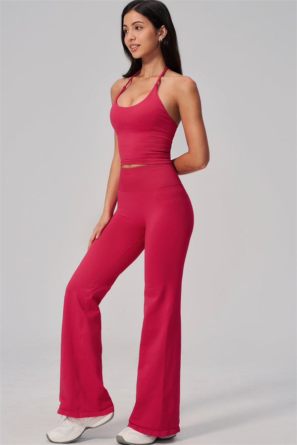The Align Halter Tank Top Flared Leggings 2-Piece Set