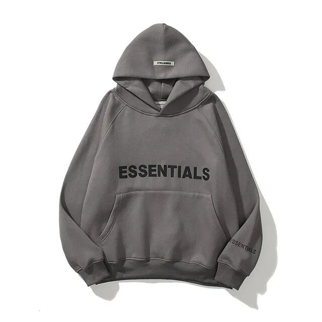 Essentials Hoodie Women and Men Reflective Letters