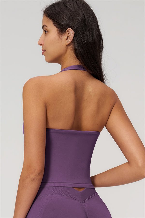 The Empower Halter Crop Top Leggings 2-Piece Set