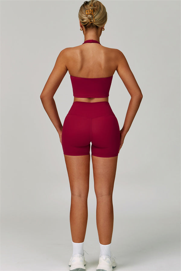 The Elixir Halter Crop Top Shorts 2-Piece Set
