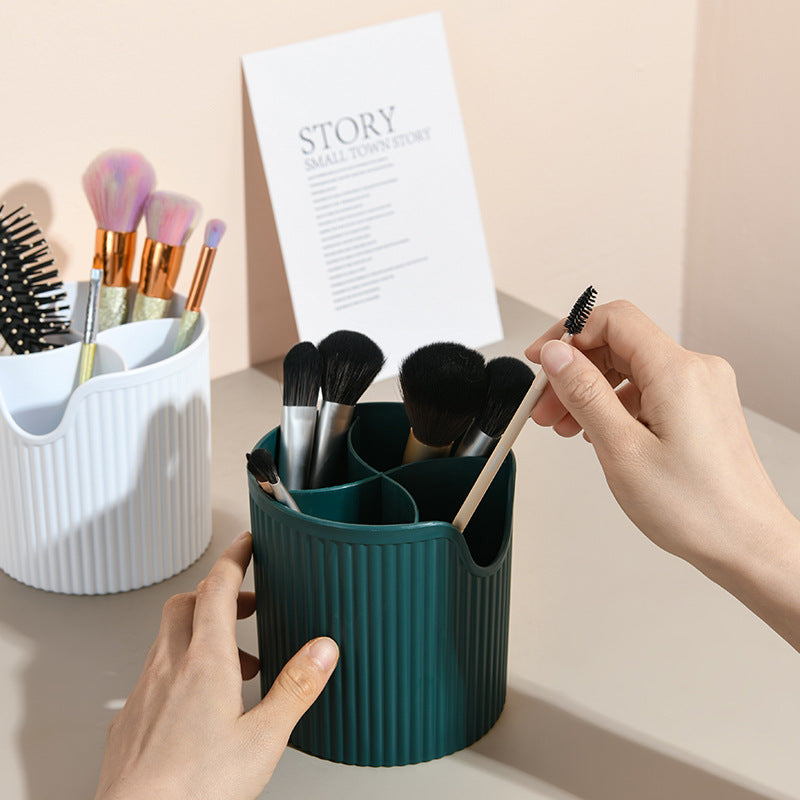 Makeup brush bucket