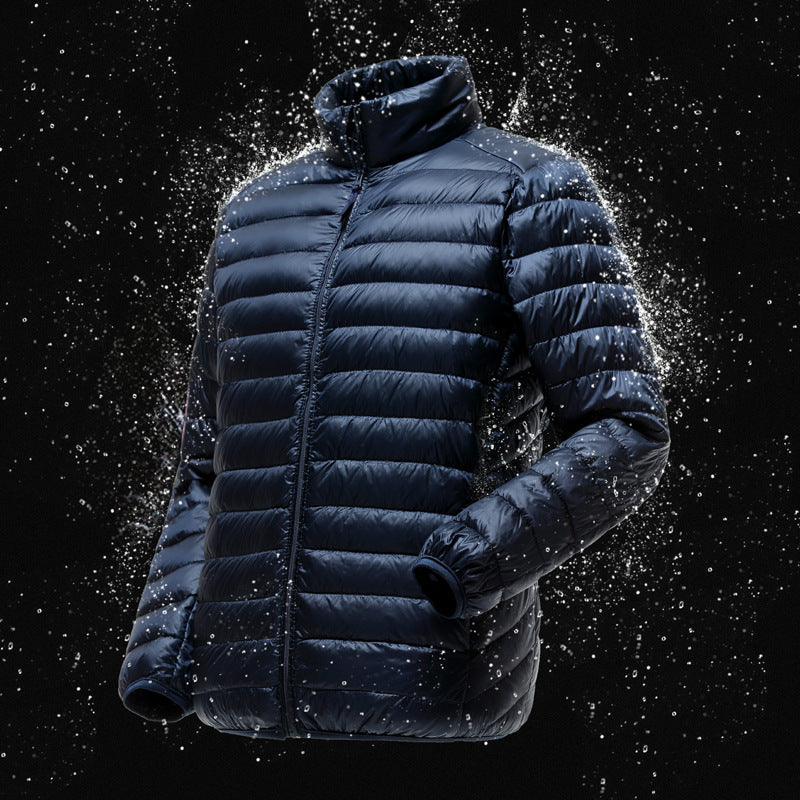 Lightweight Down Jacket Men's Stand Collar Plus Fat Plus Size