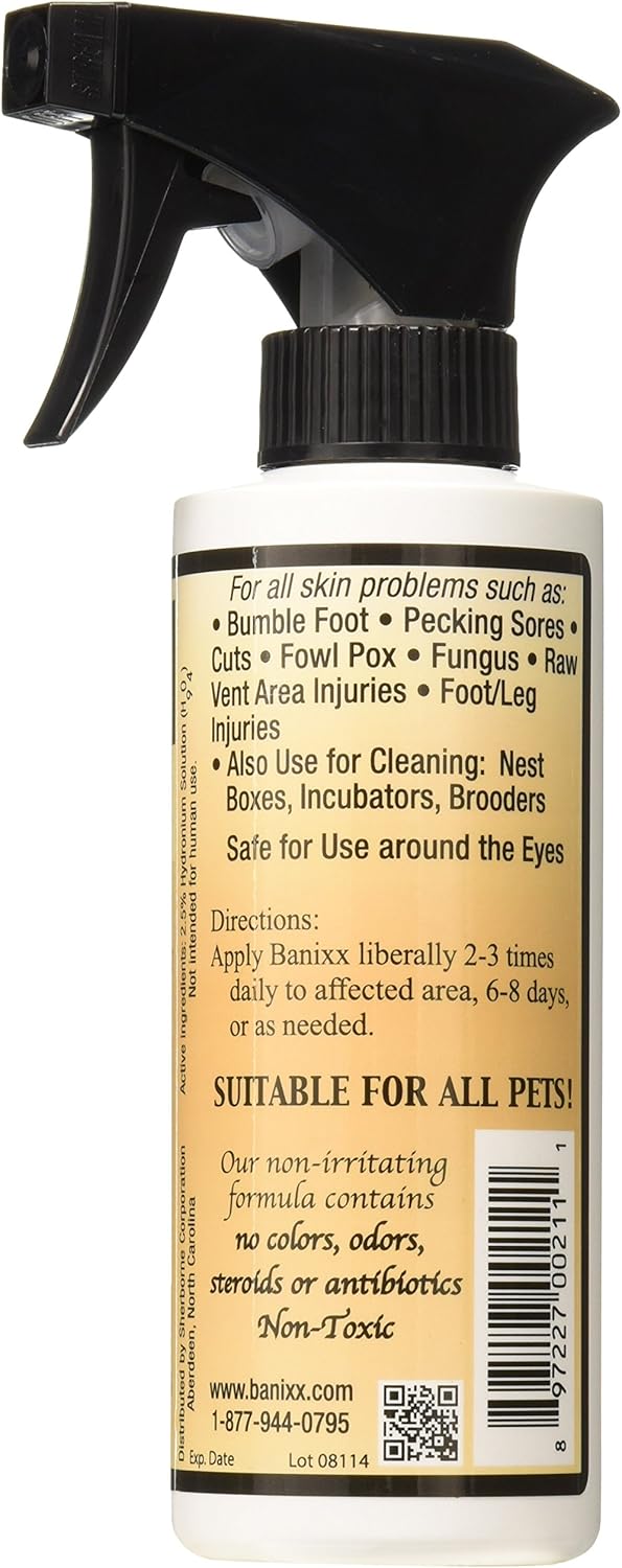 Banixx ChiXX Chicken Care Spray 8 oz. Poultry Skin & Coop Care Odor-Free