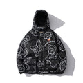 Loose Hooded Cotton Jacket Student Cotton Workwear Jacket