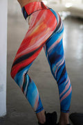 High Rise Watercolor Activewear Leggings