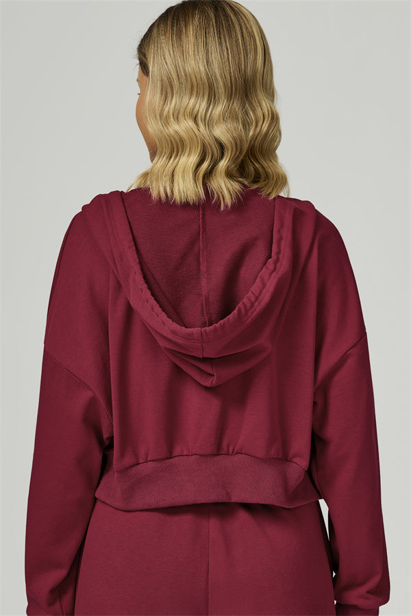 The FlexFit Crop Hoodie Pants 2-Piece Set