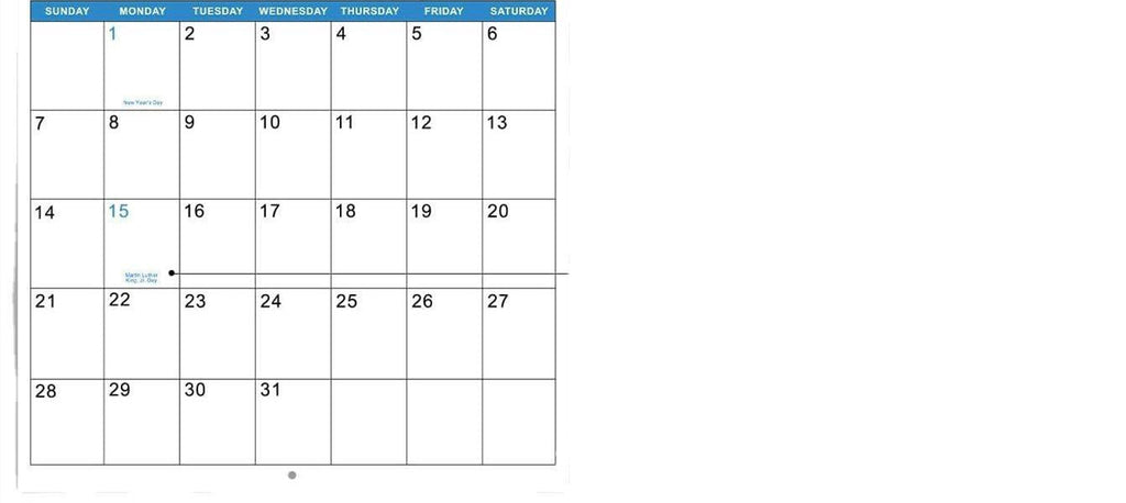 New Year Dog Poop Calendar