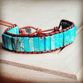xxWoven Regalite Stacked Stone Bracelet-Turquoise
