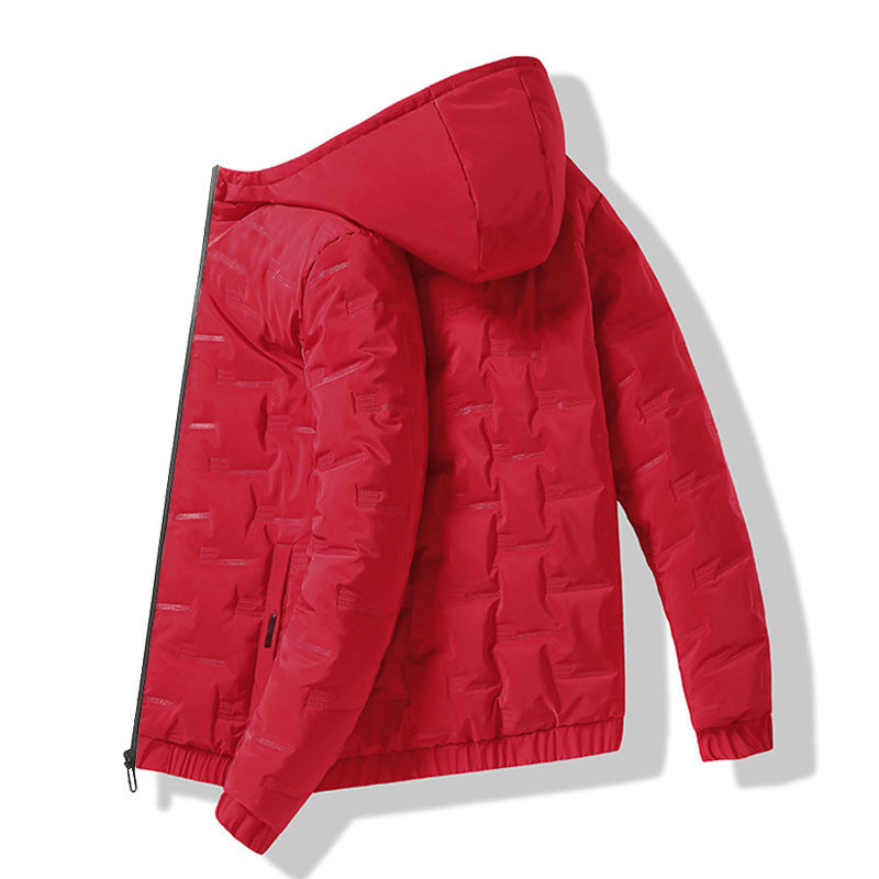 Winter cotton-padded casual coat jacket hooded
