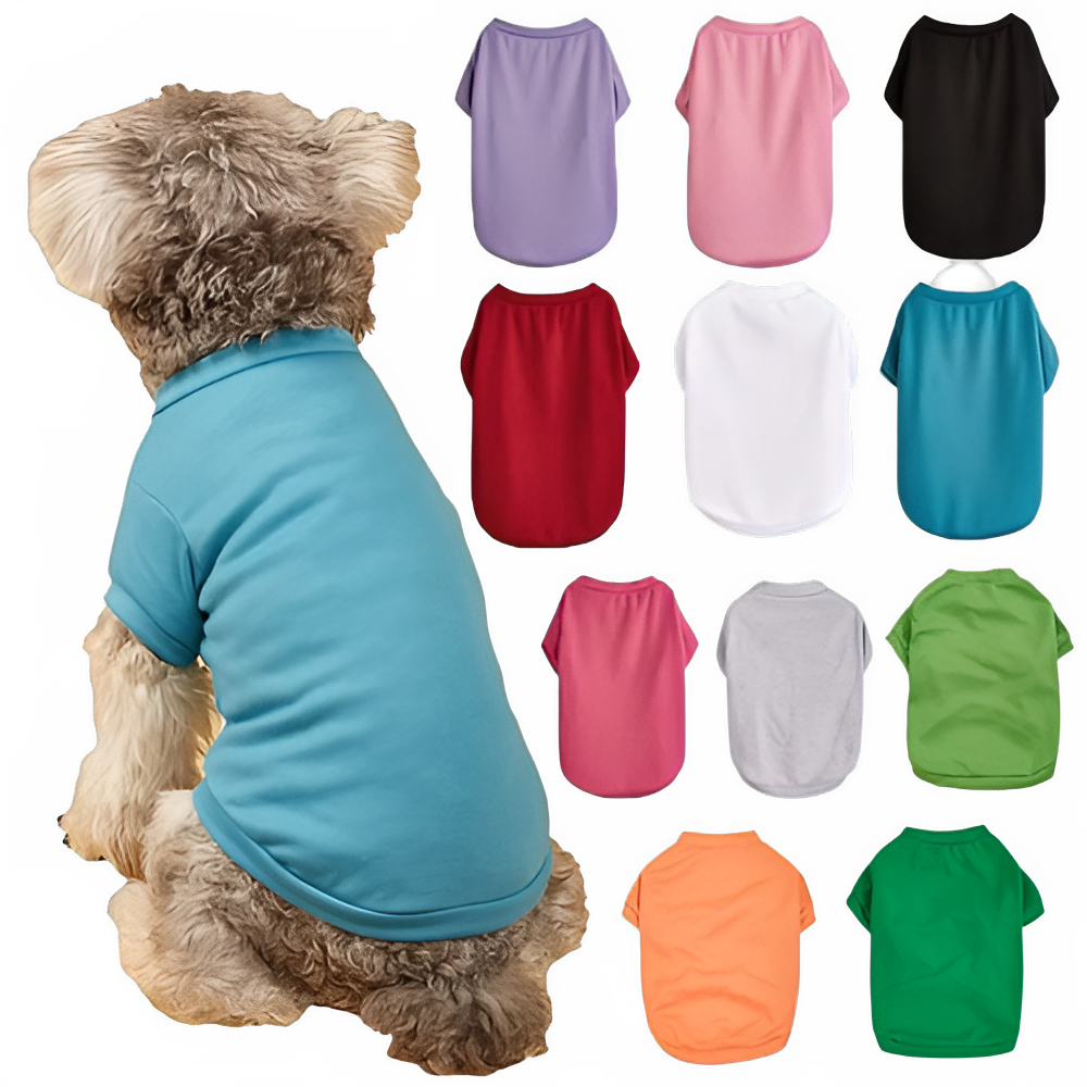 Breathable Dog T-shirt Solid Comfortable Thin Vest for Yorkshire Terrier Cute Summer Pet Clothes Dog Vest Pet Supplies