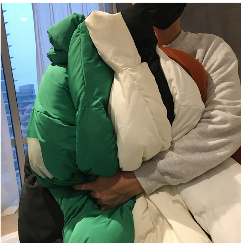 Solid Color Couple Loose Student Cotton Jacket