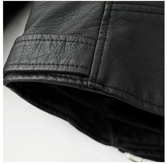 Chic Streetwear Motorcycle Jacket - Women's Slim Fit PU Leather Biker Jacket - Versatile Black & Yellow Hipster Coat
