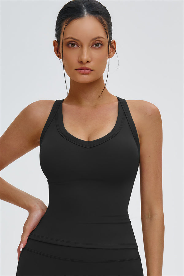 The Slate Cross Back Top Flared Leggings 2-Piece Set