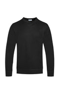 SOLID COLOR ROUND NECK SWEATER