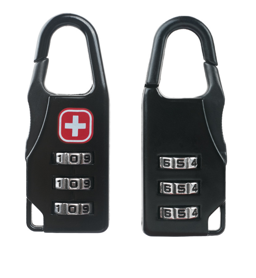 Zinc alloy saber silk screen cross code lock mini lock backpack padlock luggage padlock