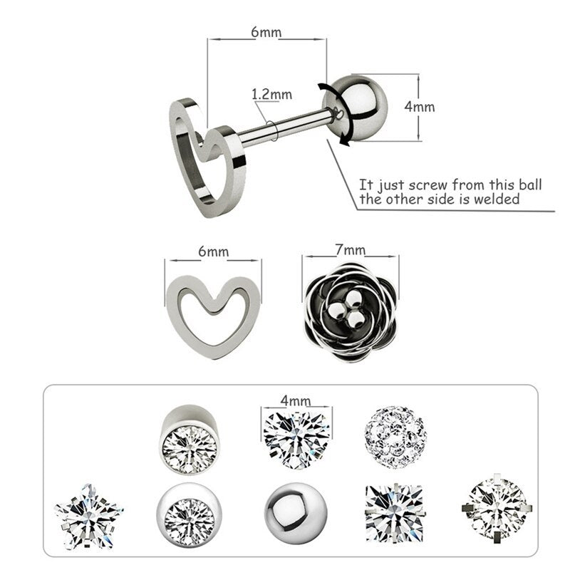 Exquisite zircon earring set