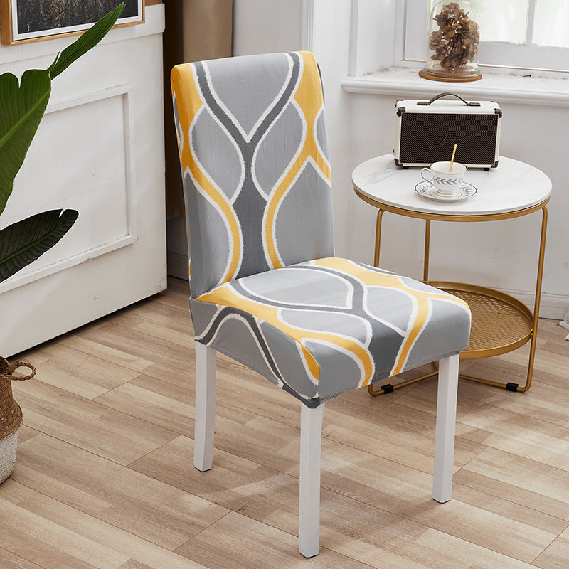 Chair Cover Cover Nordic Thick Elastic One Set Bedroom Hotel Restaurant Stool Cover