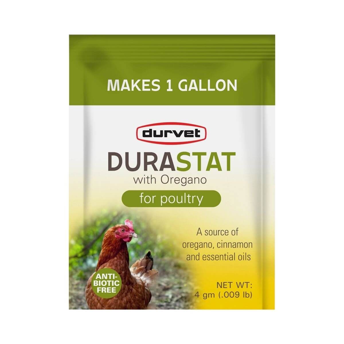DuraStat Poultry Water Supplement 4g Oregano Essential Oils Antibiotic-Free