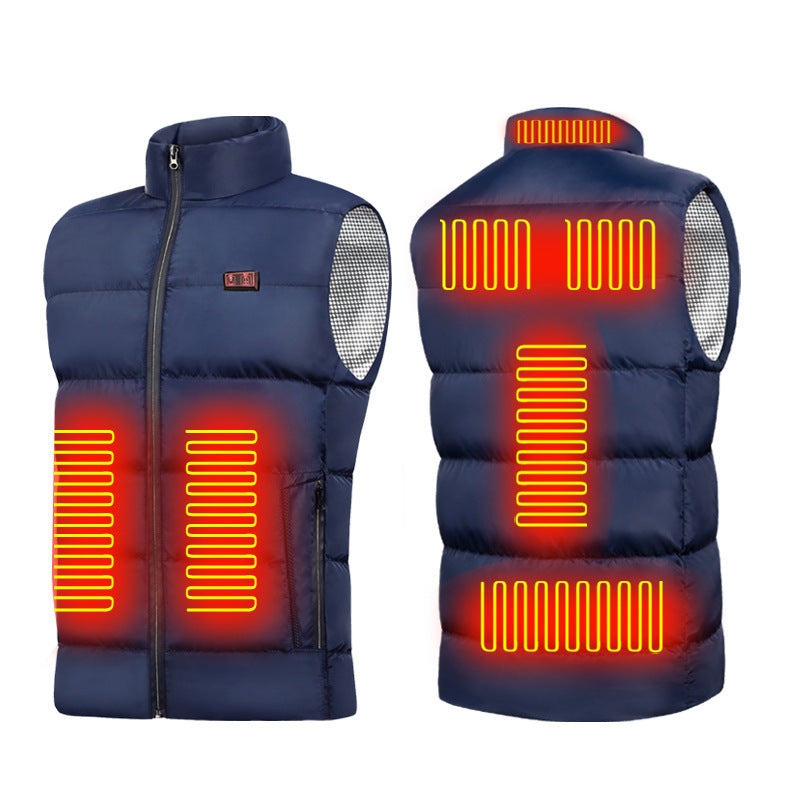 Smart usb nine-piece heating vest