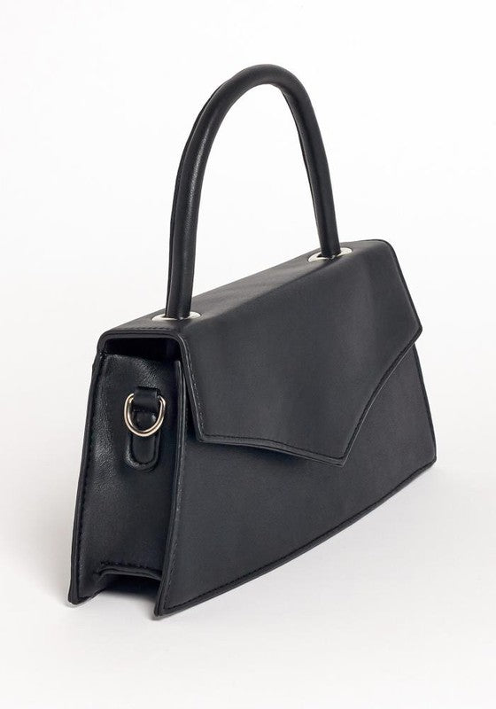 PU Leather Pure Color Messenger Bag