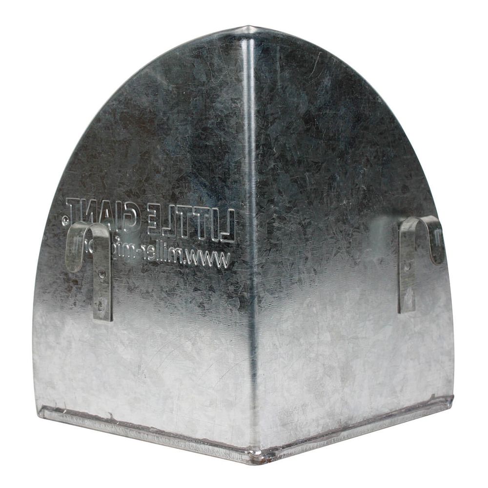 Little Giant Galvanized Hanging Corner Poultry Feeder Space-Saving Chicken Farm 4PCK