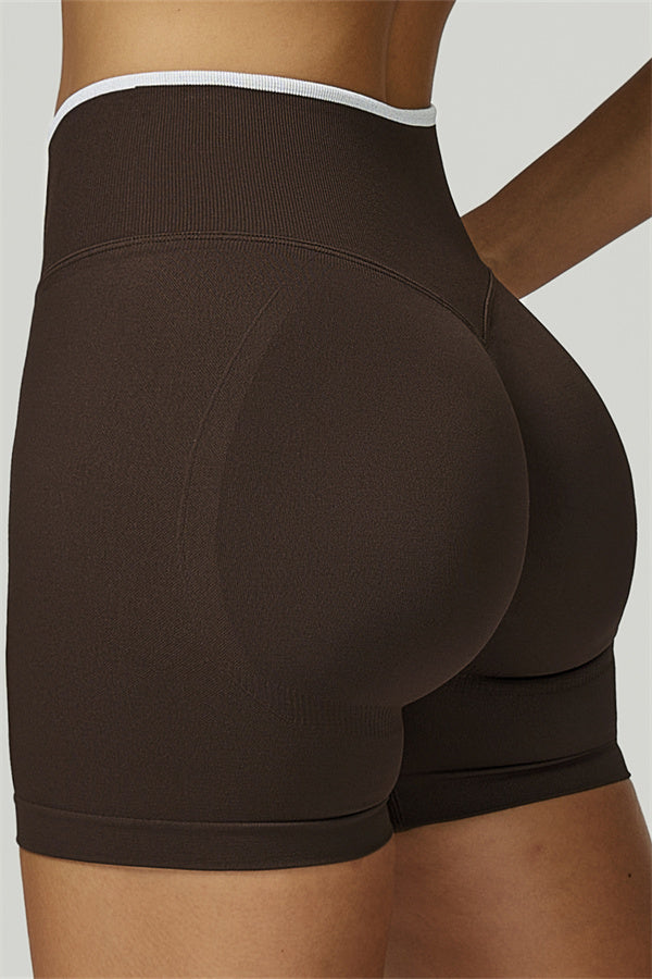 The Prime Line Long Sleeve Crop Top Shorts 2-Piece Set