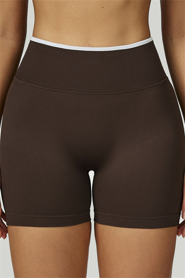 The Prime Line Long Sleeve Crop Top Shorts 2-Piece Set