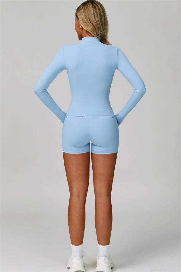 The Seraphine Jacket Sports Bra Shorts 3-Piece Set