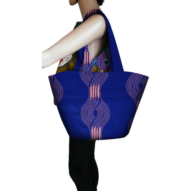 Batik print handbag
