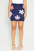 Flower sweater skirt