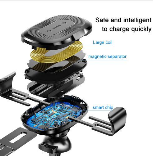 Gravity Bracket Wireless Car Charger – Fast, Secure, &amp; Hands-Free Charging On The Go