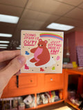 Doing Stuff is Out! Just Sitting Here is In! Sticker