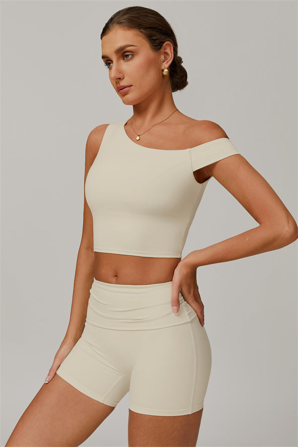 The Pearl Crop Top Shorts 2-Piece Set